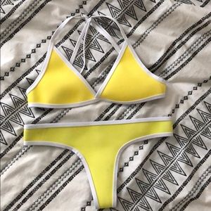 Hoaka Swimwear Yellow Triangle